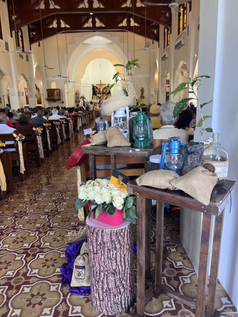 Misa jíbara ofrendas